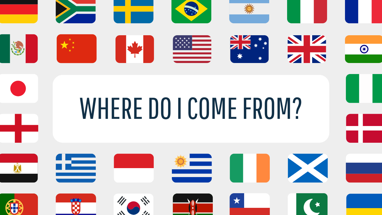 WHERE DO I COME FROM?